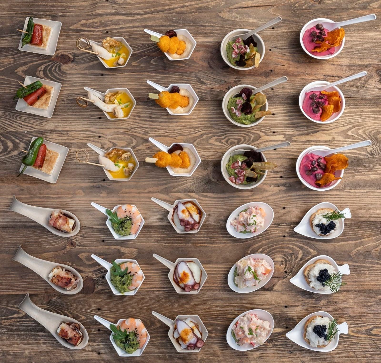 Cucchiai per aperitivi e degustazione