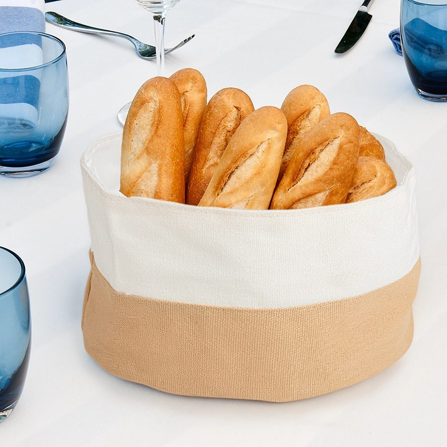 Cestini di stoffa per il pane